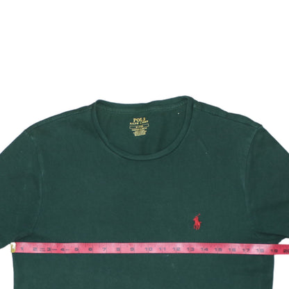 Polo Ralph Lauren Men's Green Slim Fit Cotton Crew Neck T-Shirt M