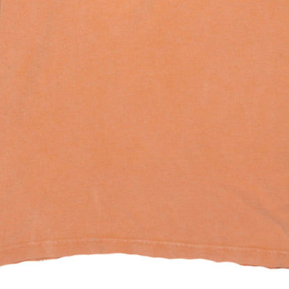 Napapijri Men’s Orange Long Sleeve Cotton Polo Shirt Size M