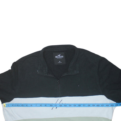 Hollister Men’s Multicoloured XL 1/4 Zip Logo Sweatshirt
