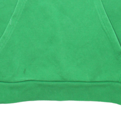 Puma Womens Green Pullover Hoodie UK 16 Cotton Blend Logo Casual