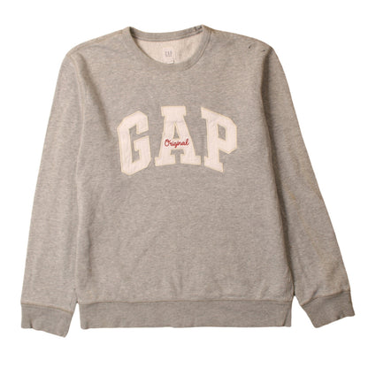 GAP Women's Grey Pullover Sweatshirt Original Logo Size M