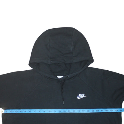 Nike Womens Black XL Pullover Hoodie Cotton Blend Sportswear