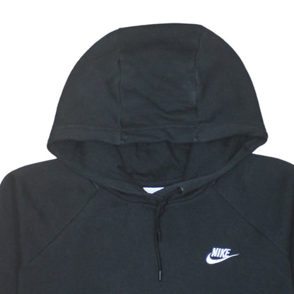 Nike Womens Black XL Pullover Hoodie Cotton Blend Sportswear