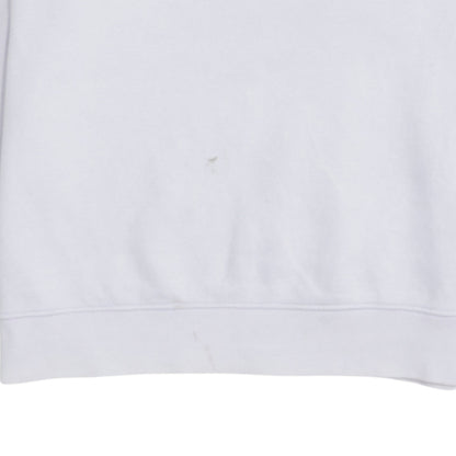 Nike Womens White Cotton Blend Pullover Sweatshirt M