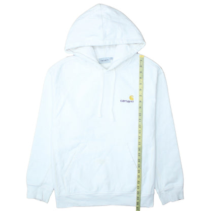 Carhartt WIP Men's White L Pullover Hoodie Fleece Sweatshirt