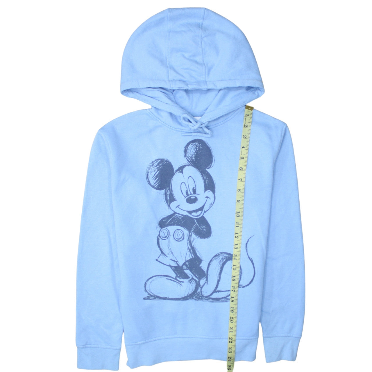 Disney Primark Womens Light Blue 2XS Pullover Hoodie Mickey Graphic