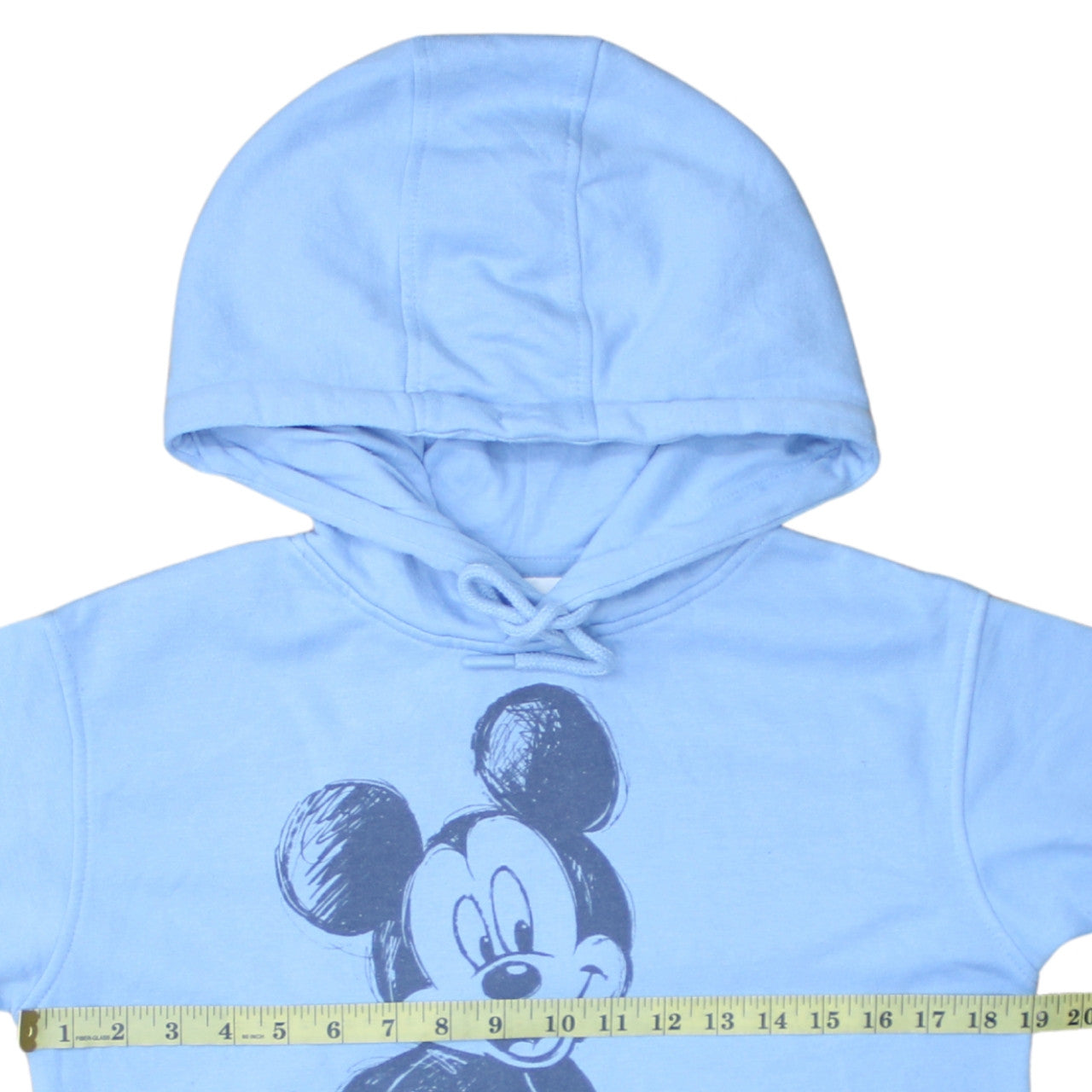 Disney Primark Womens Light Blue 2XS Pullover Hoodie Mickey Graphic