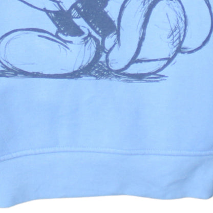 Disney Primark Womens Light Blue 2XS Pullover Hoodie Mickey Graphic