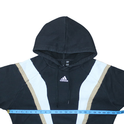 Adidas Men’s Black Pullover Hoodie S Logo Sports Fleece Sweatshirt