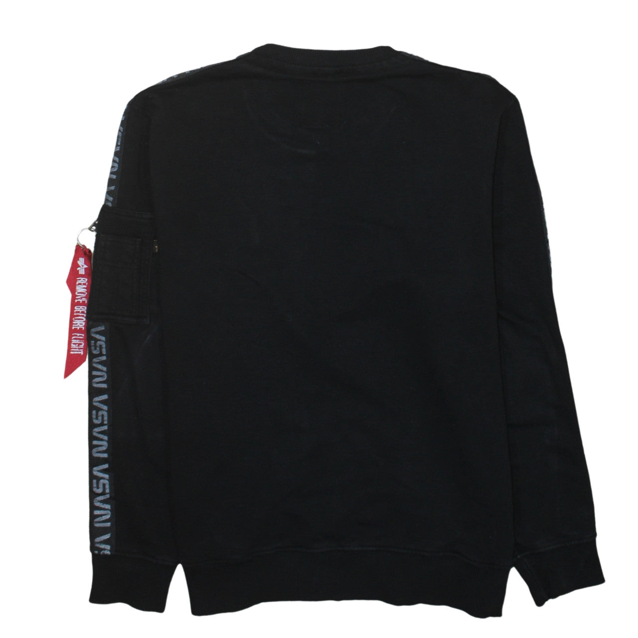 Alpha Industries Men's Black NASA Crew Neck Sweatshirt M