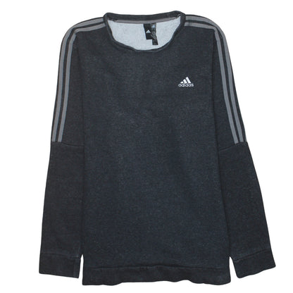 adidas Men Grey XL Pullover Sweatshirt Long Sleeve Crew Neck