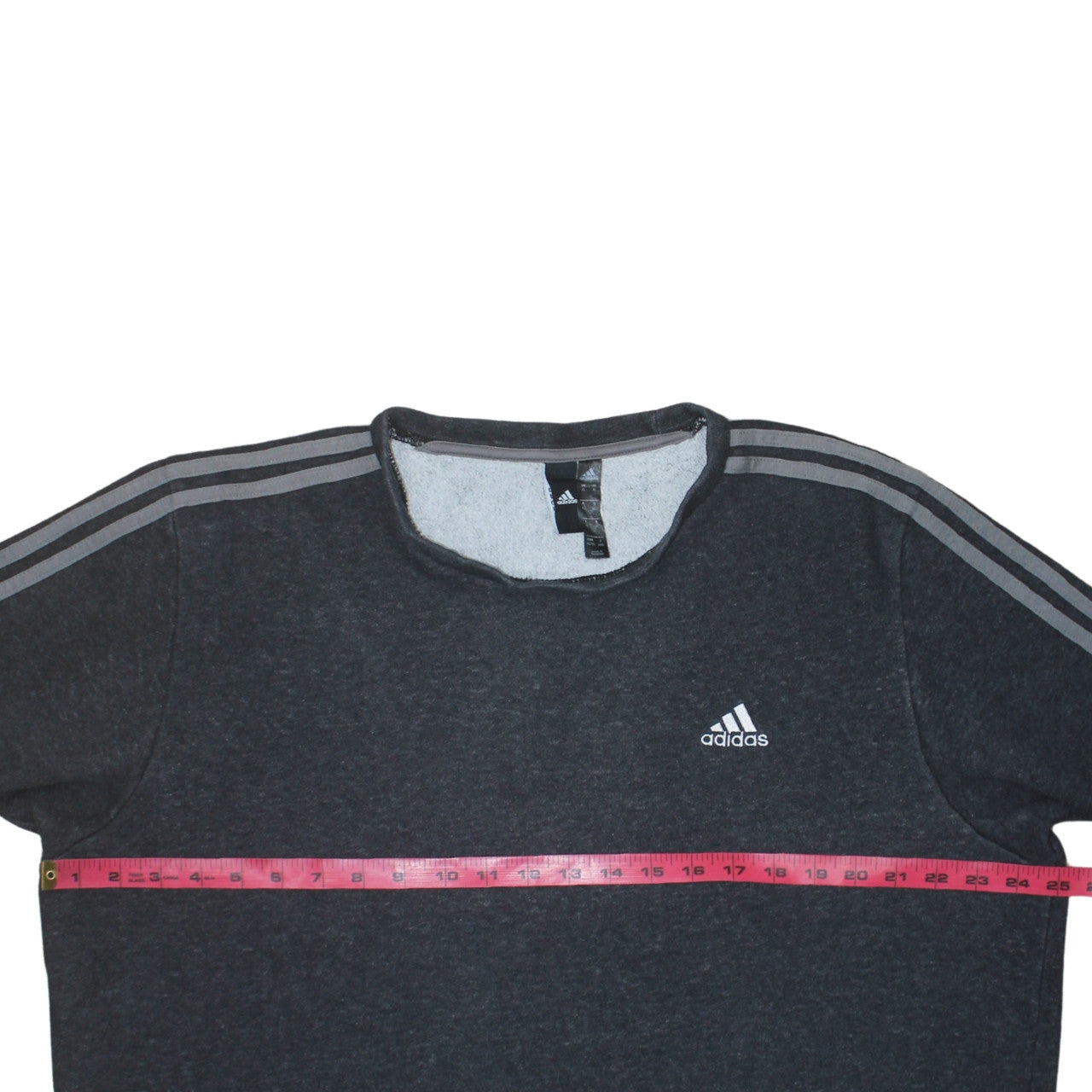 adidas Men Grey XL Pullover Sweatshirt Long Sleeve Crew Neck