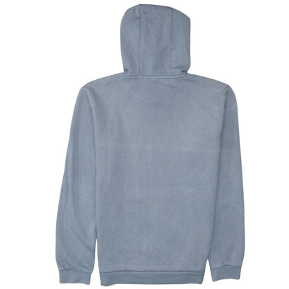 adidas Men Grey Small Pullover Hoodie Fleece Logo Sports Sweatshirt