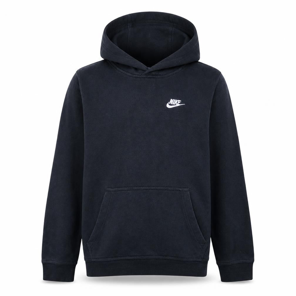 Nike Boys Black XL Pullover Hoodie Sweatshirt Cotton Blend