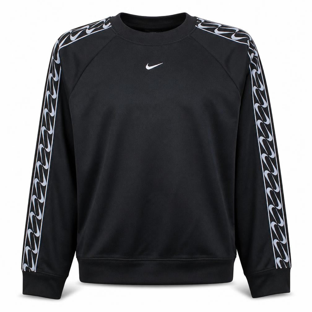 Nike Men's Black Crew Neck Logo Pullover Sweatshirt Size M