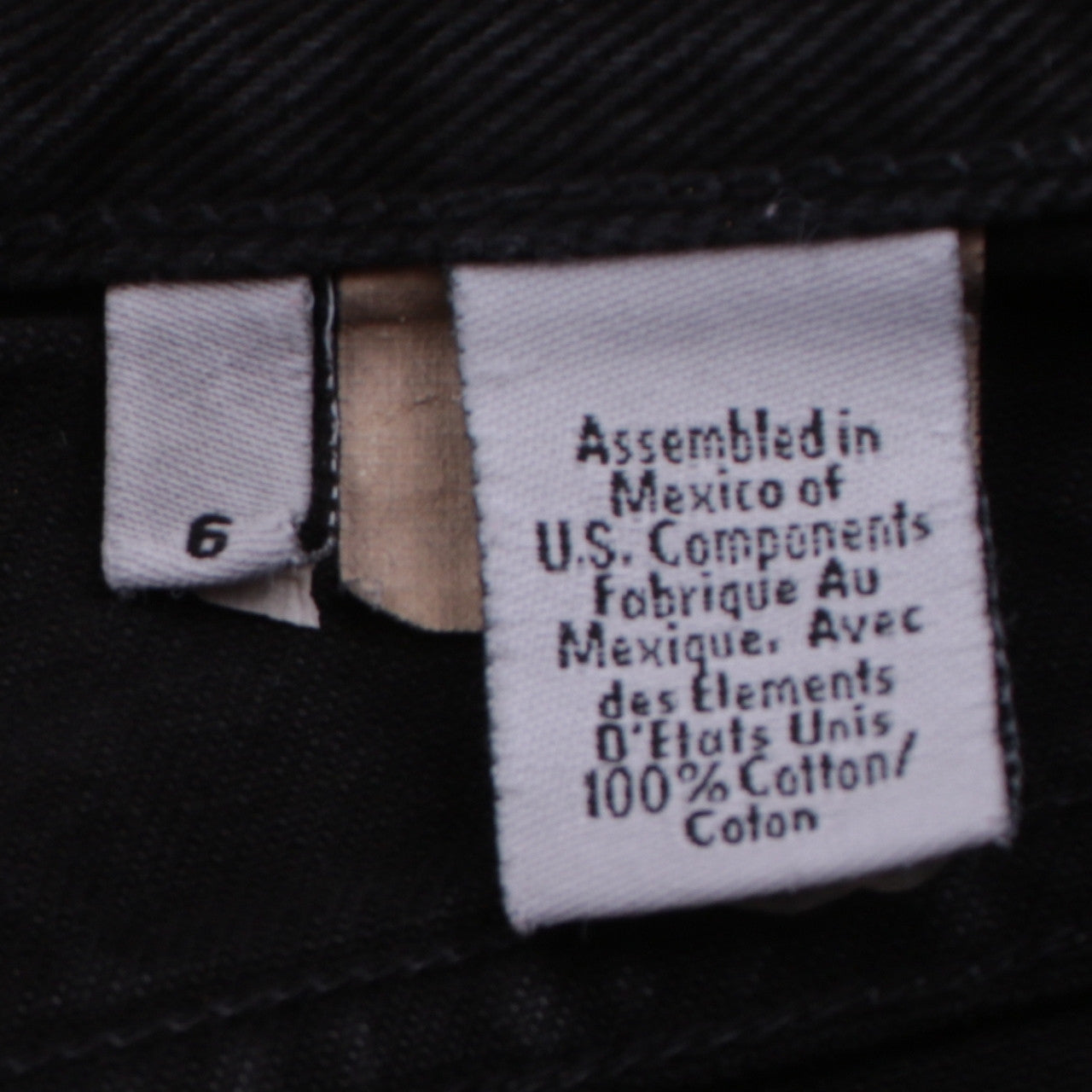 Calvin Klein Womens Black Straight Jeans Size 6 Regular Fit
