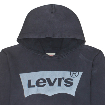 Levi’s Women’s Black Size 16 Cotton Logo Pullover Hoodie