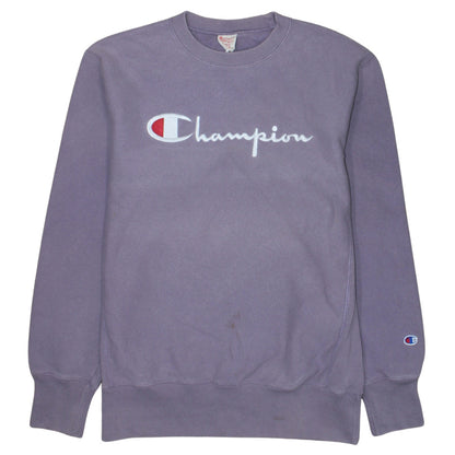 Champion Womens Purple XL Reverse Weave Cotton Sweatshirt