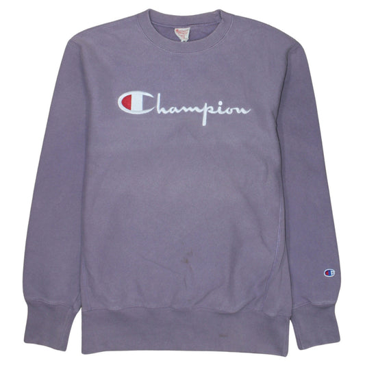 Champion Womens Purple XL Reverse Weave Cotton Sweatshirt