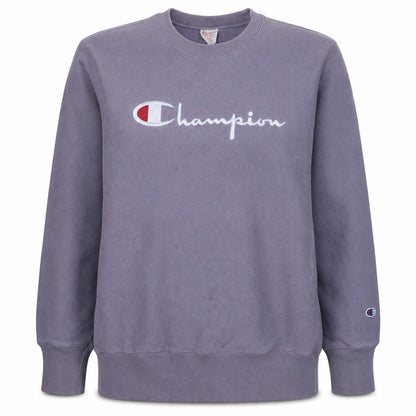Champion Womens Purple XL Reverse Weave Cotton Sweatshirt