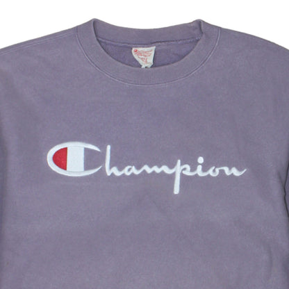 Champion Womens Purple XL Reverse Weave Cotton Sweatshirt