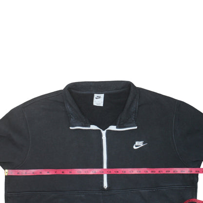 Nike Men's Black 1/2 Zip Fleece Sweatshirt 2XL Regular Fit