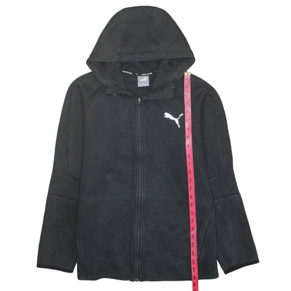 Puma Men's Black Full Zip Hoodie Size L Sports Fleece Jacket