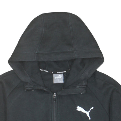 Puma Men's Black Full Zip Hoodie Size L Sports Fleece Jacket