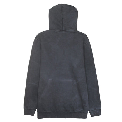 Adidas Men Black Pullover Hoodie L Fleece Sports Logo