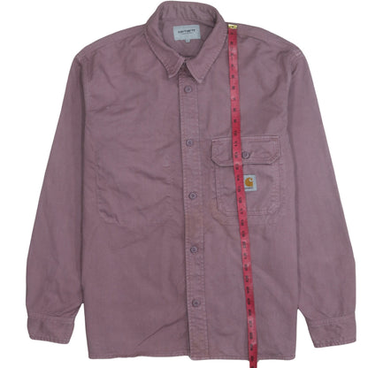 Carhartt WIP Men’s Purple Cotton Reno Shirt Jac L Workwear Jacket