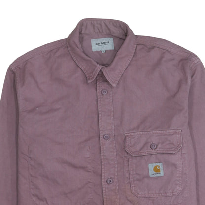 Carhartt WIP Men’s Purple Cotton Reno Shirt Jac L Workwear Jacket
