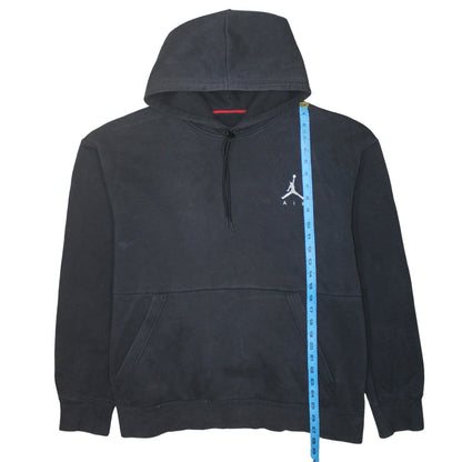 Jordan Men's Black 2XL Pullover Hoodie Embroidered Logo Fleece