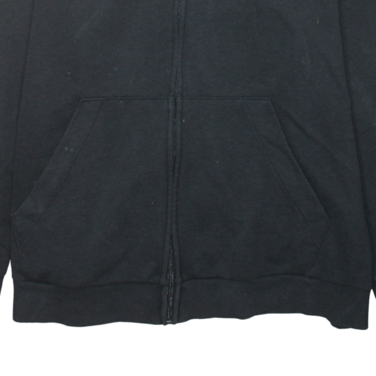 Adidas Womens Black Full Zip Hoodie Size 2XL Logo Sleeve Sportswear