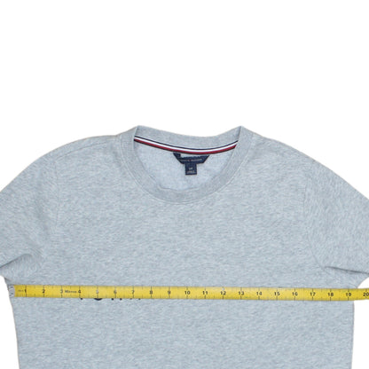 Tommy Hilfiger Mens Grey Logo Crew Neck Sweatshirt Size S