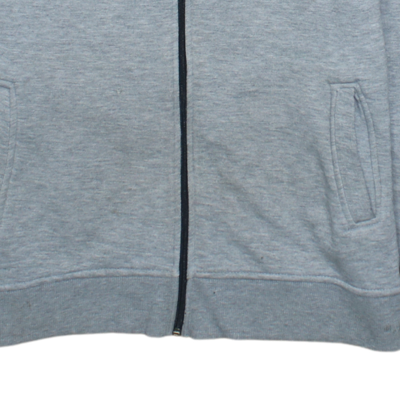 Ralph Lauren Men's Grey Full Zip Hoodie M Custom Fit Logo