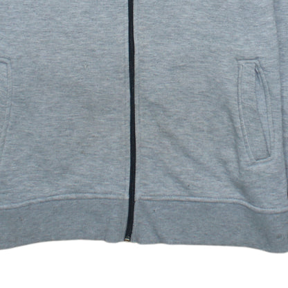 Ralph Lauren Men's Grey Full Zip Hoodie M Custom Fit Logo
