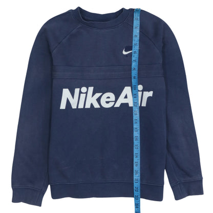 Nike Boys Navy Blue Air Logo Crew Neck Sweatshirt L 147-158cm