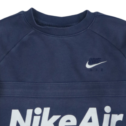 Nike Boys Navy Blue Air Logo Crew Neck Sweatshirt L 147-158cm