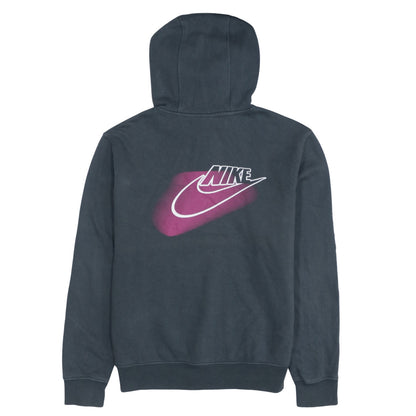 Nike Women Black Small Pullover Hoodie Cotton Blend Sportswear