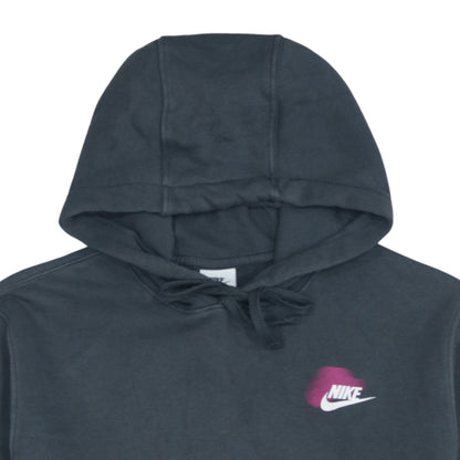 Nike Women Black Small Pullover Hoodie Cotton Blend Sportswear