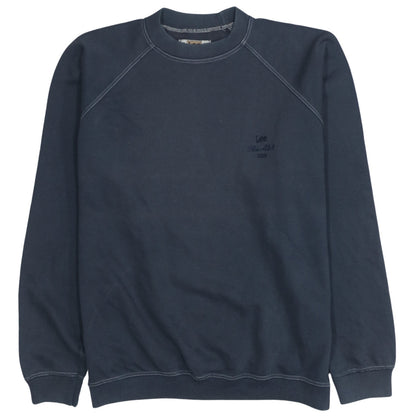 Lee Men's Blue Pullover Sweatshirt Size L Classic Crew Neck