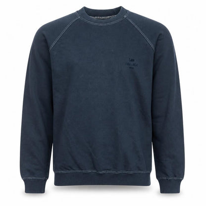 Lee Men's Blue Pullover Sweatshirt Size L Classic Crew Neck
