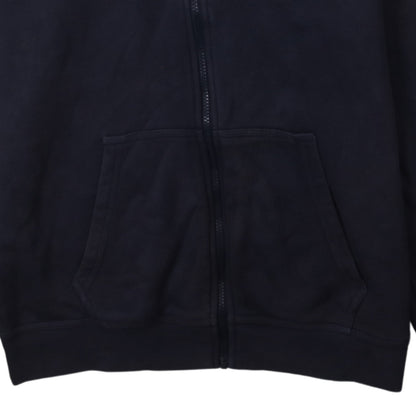 Nike Men's Blue Full Zip Hoodie Size L Sports Fleece Sweatshirt