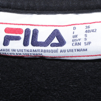 Fila Men's Black Pullover Hoodie Small Regular Fit
