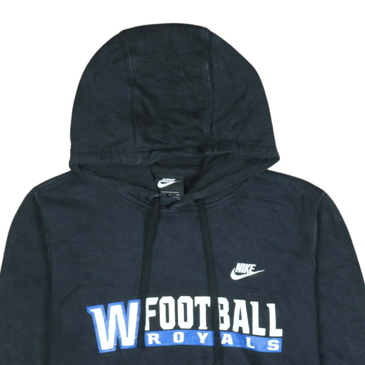 Nike Men's Black Small Pullover Hoodie Football Royals Graphic