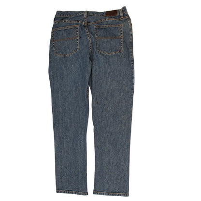 L.L.Bean Women's Blue Straight Leg Petite Jeans Size 12
