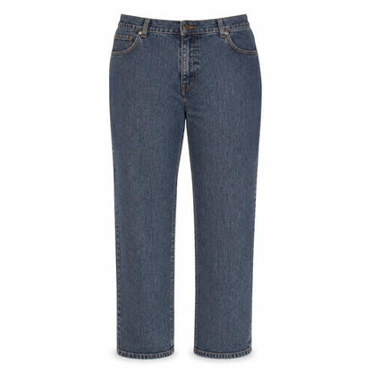 L.L.Bean Women's Blue Straight Leg Petite Jeans Size 12
