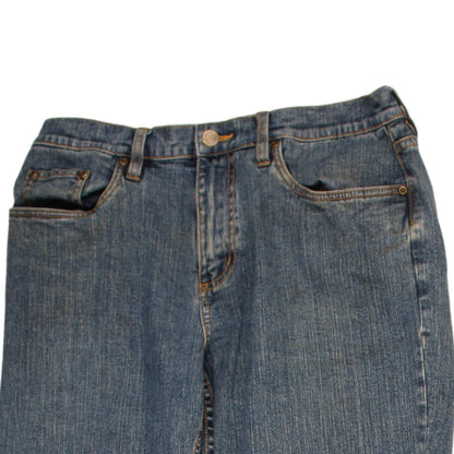 L.L.Bean Women's Blue Straight Leg Petite Jeans Size 12