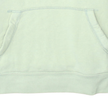 Hollister Women’s Green Pullover Hoodie Small Logo Embroidered Cotton Blend