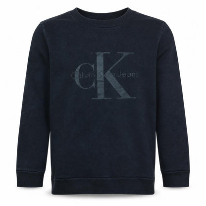 Calvin Klein Jeans Men's Black Small Pullover Logo Sweatshirt